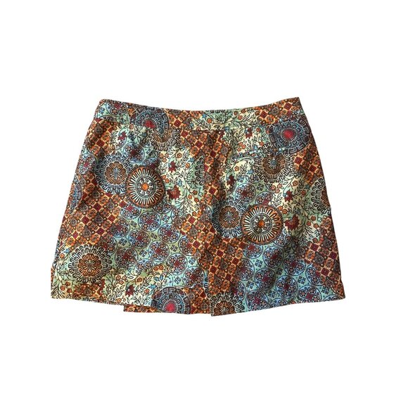 Athleta Womens Floral Boho Skort Size 16 100% Polyester Lightweight Multicolor V - Picture 3 of 7